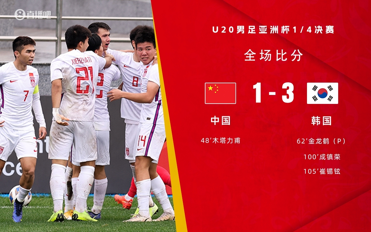 复仇!U22国足绝杀复仇韩国,2年前U20亚洲杯加时憾负无缘世青赛